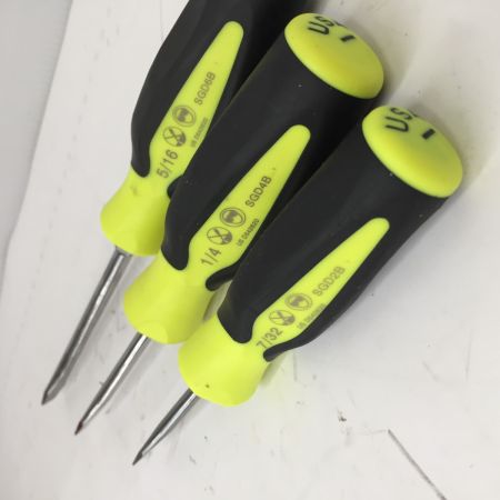  Snap-on スナップオン コンビネーションソフトグリップドライバー 10本セット SGDX6040BHV イエロー ケース付