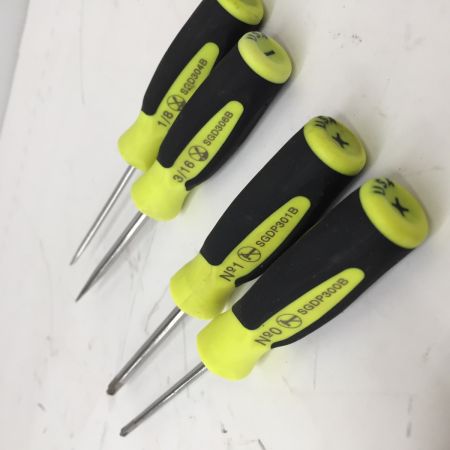  Snap-on スナップオン コンビネーションソフトグリップドライバー 10本セット SGDX6040BHV イエロー ケース付