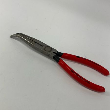 MAC TOOLS マック ハンドツール ペンチ ベントロングノーズプライヤーカッター付 P18 レッド