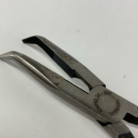 MAC TOOLS マック ハンドツール ペンチ ベントロングノーズプライヤーカッター付 P18 レッド