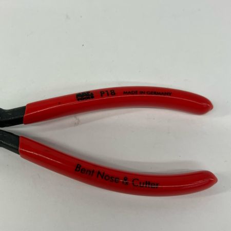 MAC TOOLS マック ハンドツール ペンチ ベントロングノーズプライヤーカッター付 P18 レッド