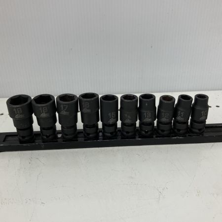  HASCO ハスコー　3/8　スイブルインパクトソケット　10ｍｍ～19ｍｍ　10本セット ｽｲﾍﾞﾙｲﾝﾊﾟｸﾄｿｹｯﾄ