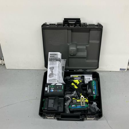  HiKOKI ハイコーキ インパクトドライバ 充電器・充電池2個・ケース付 コードレス式 36v JD415642 WH36DD 2XHYSZ イエロー