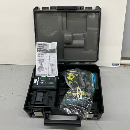 HiKOKI ハイコーキ  インパクトドライバ 充電器・充電池2個・ケース付 36v 2.5Ah　JD415641 WH36DD 2XHYSZ イエロー