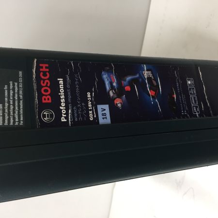  BOSCH ボッシュ 充電式インパクトドライバ GDX 18V-180 18v 充電器・充電池2個・ケース付
