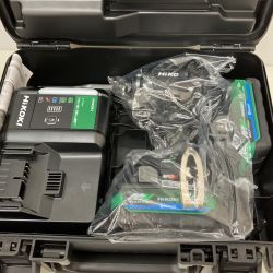 △△ HiKOKI ハイコーキ 36V コードレスインパクトドライバ　充電器・充電池2個・ケース付 WH36DC ブラック Sランク