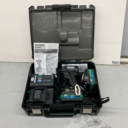  HiKOKI ハイコーキ  インパクトドライバ   充電器・充電池2個・ケース付 J5502197 WH36DD ブラック