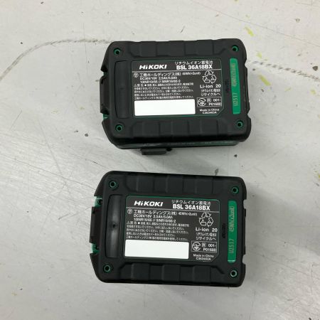  HiKOKI ハイコーキ  インパクトドライバ   充電器・充電池2個・ケース付 J5502197 WH36DD ブラック