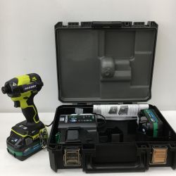 △△ HiKOKI ハイコーキ  インパクトドライバ 充電器・充電池2個・ケース付 コードレス式 36v  WH36DD 2XHYSZ イエロー Sランク