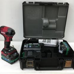 △△ HiKOKI ハイコーキ インパクトドライバ HiKOKI 充電器・充電池2個・ケース付 コードレス式 36v  WH36DD 2XHRSZ レッド Sランク