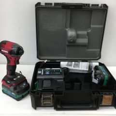 HiKOKI ハイコーキ インパクトドライバ HiKOKI 充電器・充電池2個・ケース付 コードレス式 36v  WH36DD 2XHRSZ レッド Sランク