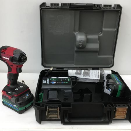  HiKOKI ハイコーキ インパクトドライバ HiKOKI 充電器・充電池2個・ケース付 コードレス式 36v  WH36DD 2XHRSZ レッド