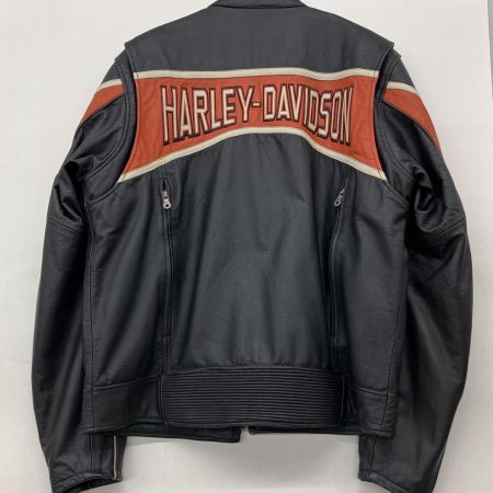  HARLEY-DAVIDSON ハーレーダビッドソン レザー シングルライダースジャケット  ファスナー難あり Lサイズ 98018-10VM ブラック