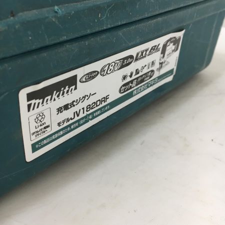  MAKITA マキタ 充電式ジグソー JV182D ブルー 木材135mm 18v 充電器・充電池1個・ケース付 記名あり