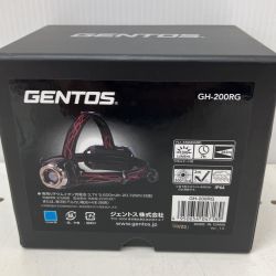 △△ GENTOS ハイブリッド式LEDヘッドライト GH-200RG ブラック Sランク
