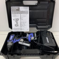△△ HiKOKI ハイコーキ 14.4Vコードレスインパクトドライバ　充電器・充電池2個・ケース付  FWH14DF パープル Aランク