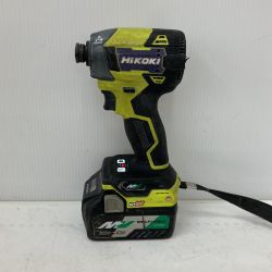 △△ HiKOKI ハイコーキ 36V インパクトドライバ　マルチボルトバッテリーセット WH36DD イエロー Cランク