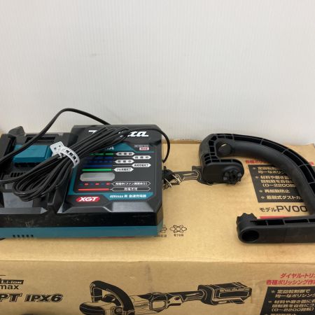  MAKITA マキタ 180mm充電式ポリッシャ 40Vバッテリー（充電回数1回）　急速充電器　セット PV001GRD ブルー