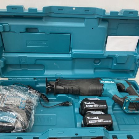  MAKITA マキタ 18V　充電式レシプロソー　充電器　BL1860B バッテリー×2　セット JR187D ブルー