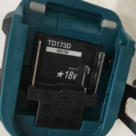  MAKITA マキタ 18V　充電式インパクトドライバ　本体のみ TD173D ブルー