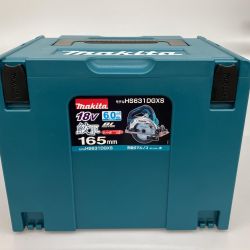 △△ MAKITA マキタ 18V 165mm 充電式マルノコ バッテリ BL1860B×2　DC18RF付 HS631DGXS ブルー Aランク
