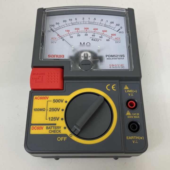 SANWA 三和電気計器 アナログ絶縁抵抗計 PDM5219S - 中古その他