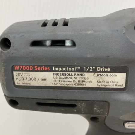  INGERSOLL RAND インガソール・ランド　20V ハイトルクインパクトレンチ　充電器・充電池2個・ケース付  W7150EU グレー
