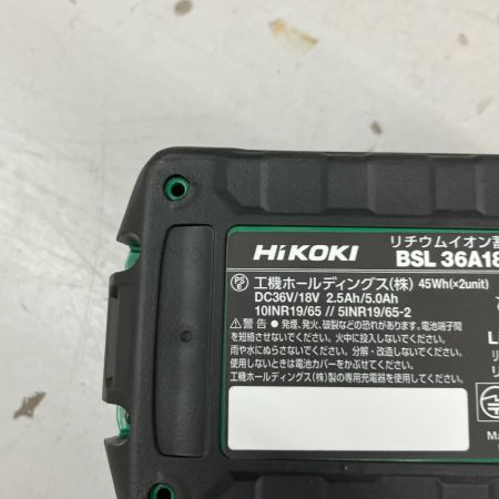 HiKOKI ハイコーキ インパクトドライバ 充電器・充電池2個・ケース付 18v/26v J3504331 WH36DD(2XH) レッド
