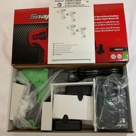  Snap-on スナップオン インパクトレンチ 充電器・充電池2個 CT861GJ2 グリーン