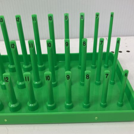  Snap-on スナップオン  3/8 ソケットホルダー　3列　メトリック　グリーン KA383METGN グリーン