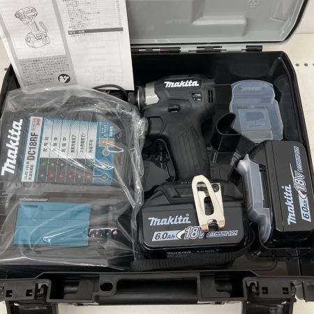  MAKITA マキタ インパクトドライバ 18V 充電器 充電池×2 ケース付   TD173DRGXB ブラック