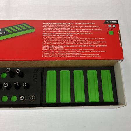  Snap-on スナップオン 21pc 3/8 6-20mm コンビネーションソケットセット 221SFMSFGX