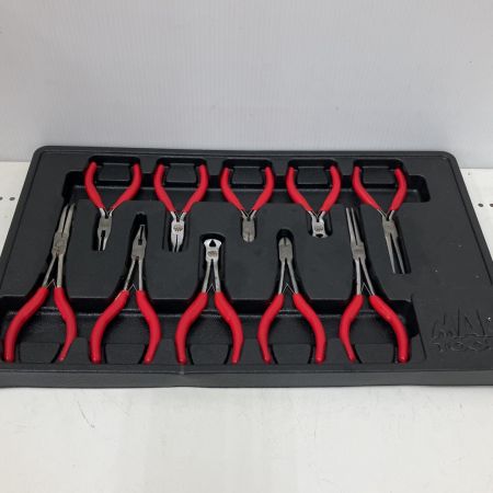  MAC TOOLS マック  ミニプライヤーセット 10PC PSM10MA レッド