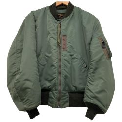 △△ BUZZ RICKSON'S バズ リクソンズ TYPE MA-1 “LION UNIFORM INC. フライトジャケット BR10981 オリーブ Bランク