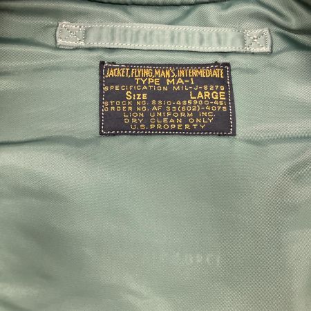  BUZZ RICKSON'S バズ リクソンズ TYPE MA-1 “LION UNIFORM INC. フライトジャケット BR10981 オリーブ