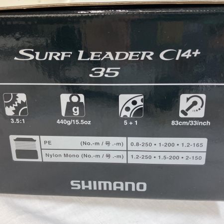  SHIMANO シマノ スピニングリール 18サーフリーダーCI4+35 細糸仕様   03892