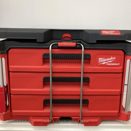  Milwaukee PACKOUT デスクトップ　天板付　マルチサイズ引き出し収納　 48-22-8447 レッド