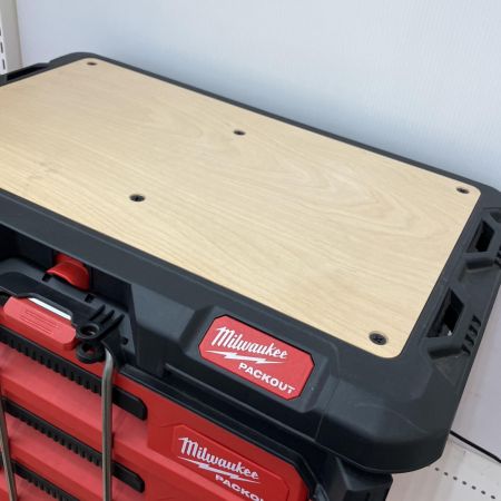  Milwaukee PACKOUT デスクトップ　天板付　マルチサイズ引き出し収納　 48-22-8447 レッド