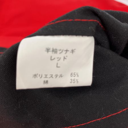  Snap-on スナップオン 半袖 作業用 つなぎ　Lサイズ レッド