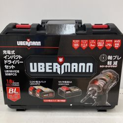 △△ UBERMANN 18Ｖ　充電式インパクトドライバーセット UB18VIDⅡ50BPCG Sランク