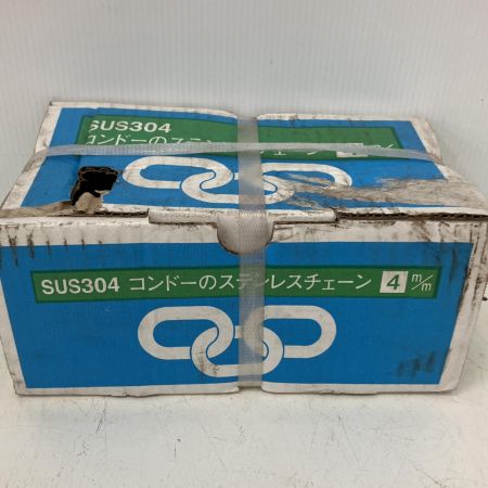   ステンレスチェーン 4×30m　SUS304