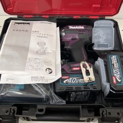 △△ MAKITA マキタ 40Vmax　充電式インパクトドライバ（パー プル）　2.5Ah バッテリ2本・充電器・ケース付 TD002GDXAP Sランク