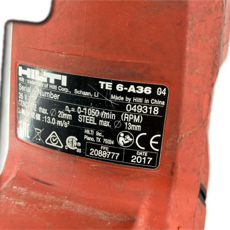 Hilti ヒルティ 締め付け工具 ハンマドリル サイドグリップ欠品 TE6-A36