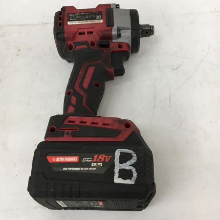  ASTRO PRODUCTS アストロプロダクツ 12.7mm　充電式インパクトレンチ IW876-350N-S レッド 18v 充電池1個付