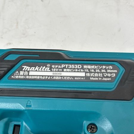 MAKITA マキタ 18V　充電式ピンタッカ  本体+ケース PT353DZk ブルー