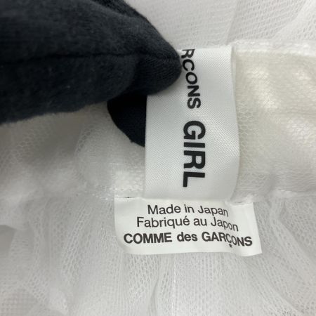  COMME des GARCONS GIRL チュールスカート SIZE S AD2024 NZ-S013 ホワイト