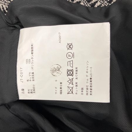  COMME des GARCONS コムデギャルソン JUNYA WATANABE ウール×レザー コート 異素材MIX AD2017 JT-C017 ブラック