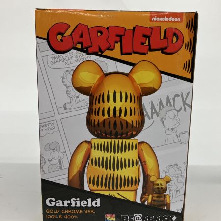   BE@RBRICK GARFIELD GOLD CHROME Ver. 100％ & 400％