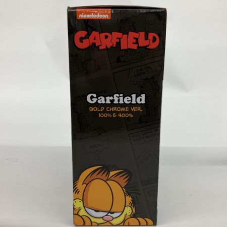   BE@RBRICK GARFIELD GOLD CHROME Ver. 100％ & 400％