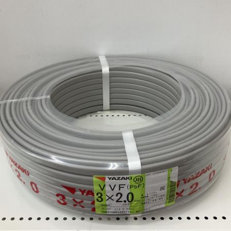  YAZAKI 電材 VVFケーブル　グレー　 2025/05製造